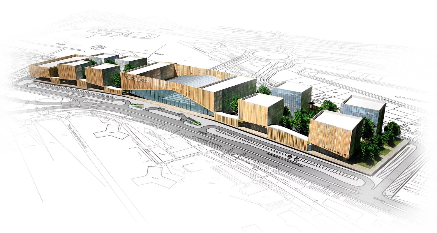 Prokop Železnička stanica - Komercijalne zgrade C1, C2, D1, D2