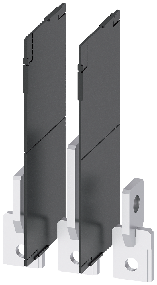 PRIKLJUČAK ZA SABIRNICE 25X7MM, EDGEWISE, SA FAZNIM BARIJERAMA, 3P, ZA 3VA20/3VA21/3VA22