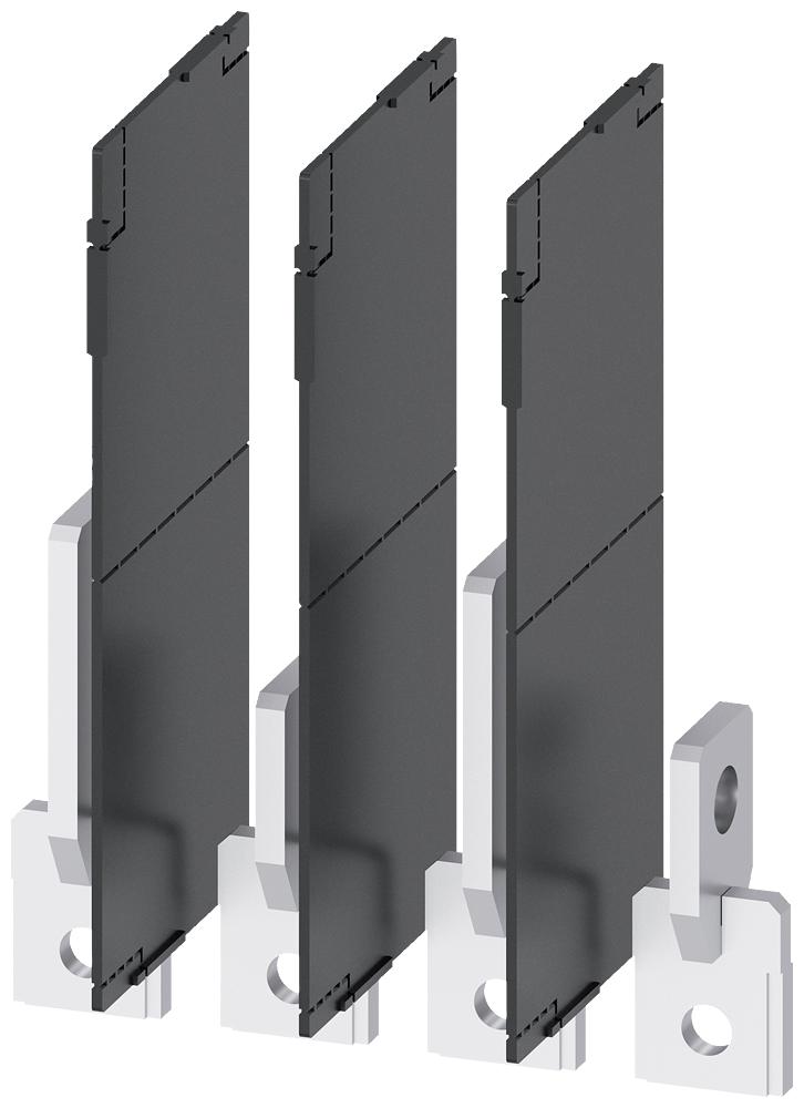 PRIKLJUČAK ZA SABIRNICE 25X7MM, EDGEWISE, SA FAZNIM BARIJERAMA, 4P, ZA 3VA20/3VA21/3VA22