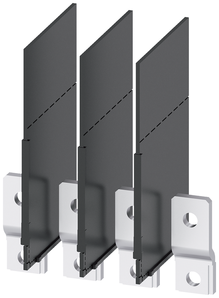 PREDNJI PRIKLJUČAK ZA SABIRNICE 22X8MM, SA FAZNIM BARIJERAMA, 4P, ZA 3VA10/3VA11