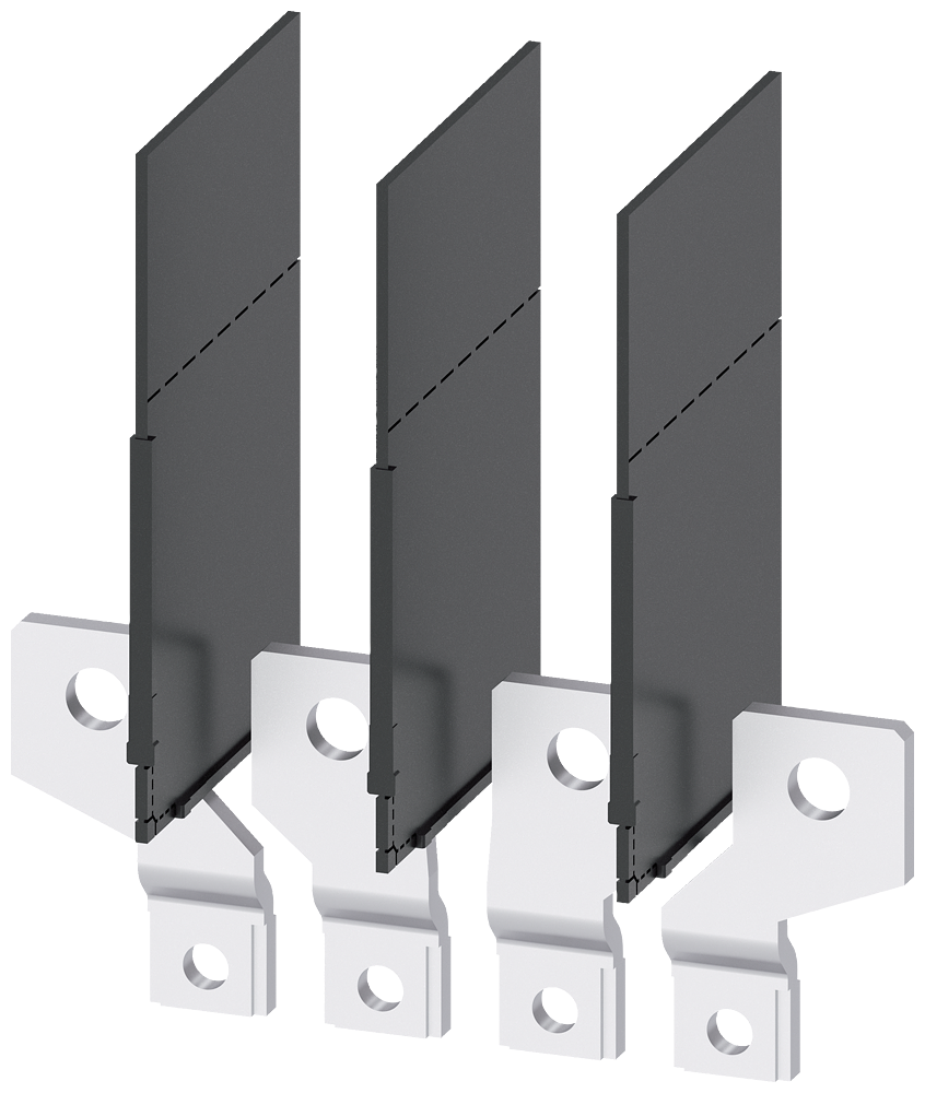 PREDNJI PRIKLJUČAK ZA SABIRNICE 30X8MM, PROŠIRENI, SA FAZNIM BARIJERAMA, 4P, ZA 3VA10/3VA11