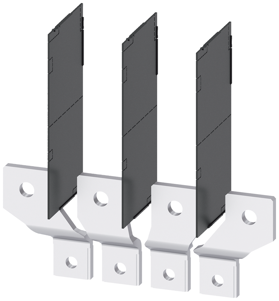 PREDNJI PRIKLJUČAK ZA SABIRNICE 60X12.5MM, PROŠIRENI, SA FAZNIM BARIJERAMA, 4P, ZA 3VA13/3VA14/3VA23/3VA24