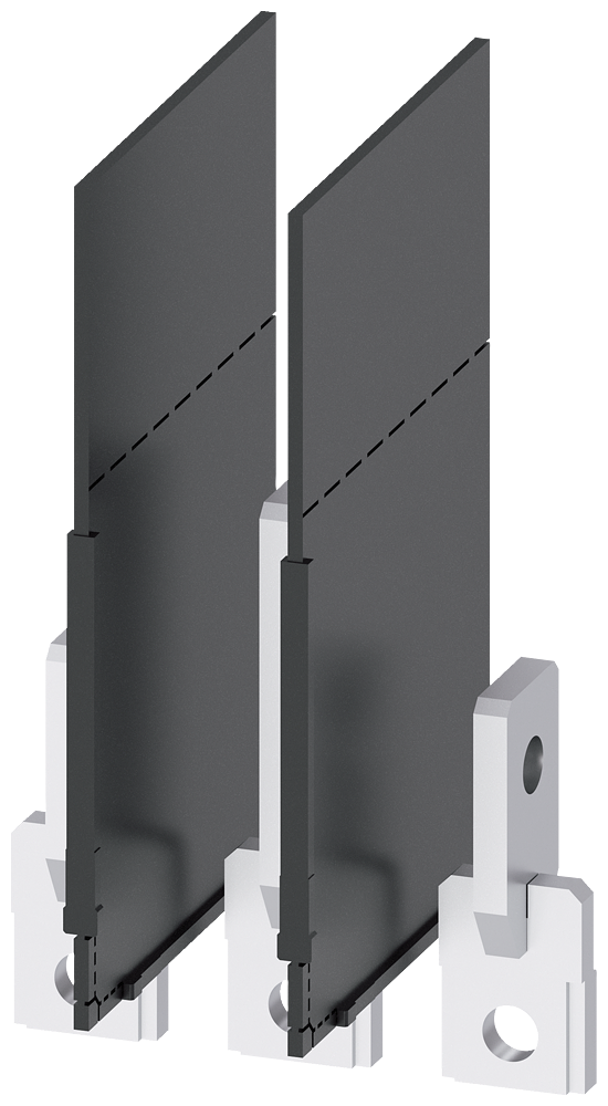 PRIKLJUČAK ZA SABIRNICE 20X6MM, EDGEWISE, SA FAZNIM BARIJERAMA, 3P, ZA 3VA10/3VA11