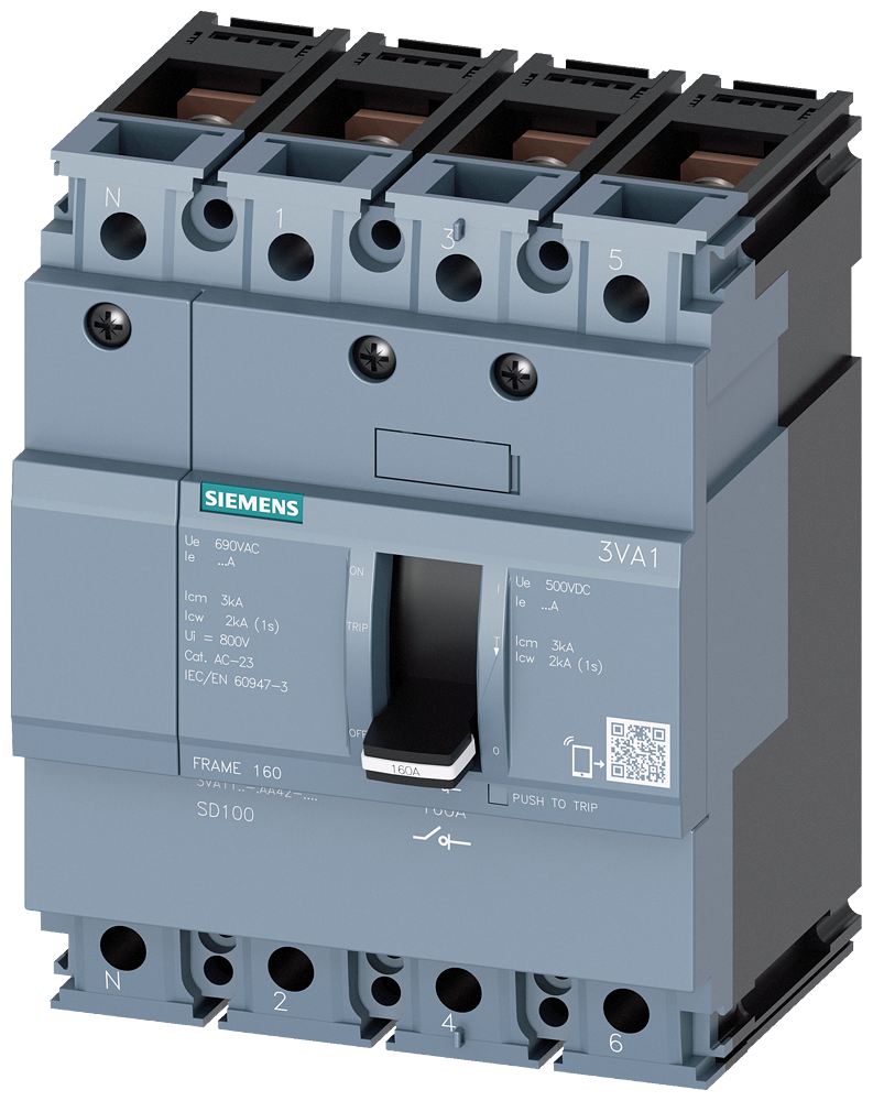 KOMPAKTNI RASTAVLJAČ, 3VA1, 4P, IN=100A, SD100, PRIKLJUČAK ZA PAPUČICU
