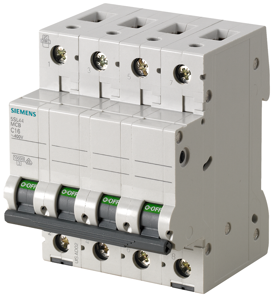 AUTOMATSKI OSIGURAČ 63A/D/4P, 400VAC, 10KA (IEC/EN 60898-1)