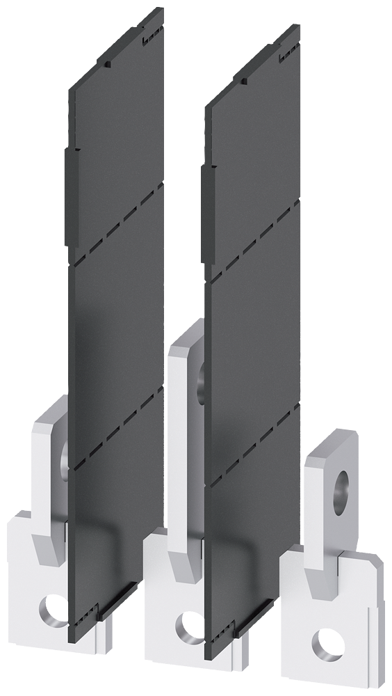 PRIKLJUČAK ZA SABIRNICE 25X7MM, EDGEWISE, SA FAZNIM BARIJERAMA, 3P, ZA 3VA12