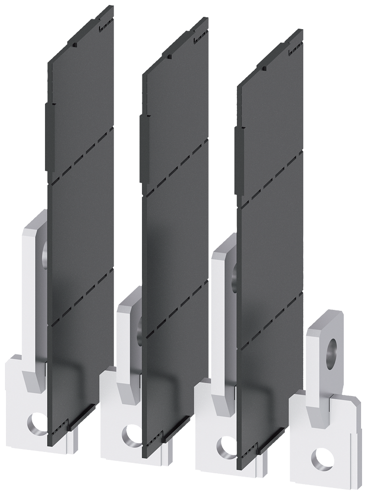 PRIKLJUČAK ZA SABIRNICE 25X7MM, EDGEWISE, SA FAZNIM BARIJERAMA, 4P, ZA 3VA12
