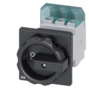 GREBENASTI PREKIDAČ, 0-1, 3P, 32A, AC23, 11.5KW, MONTAŽA NA VRATA, CRNI