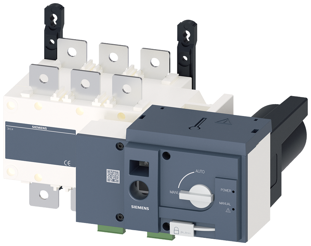 1-0-2 PREKIDAČ, MOTORIZOVAN, DALJINSKO UPRAVLJANJE,  400A, 3P, 415VAC, NA MONTAŽNU PLOČU, FLAT TERMINAL