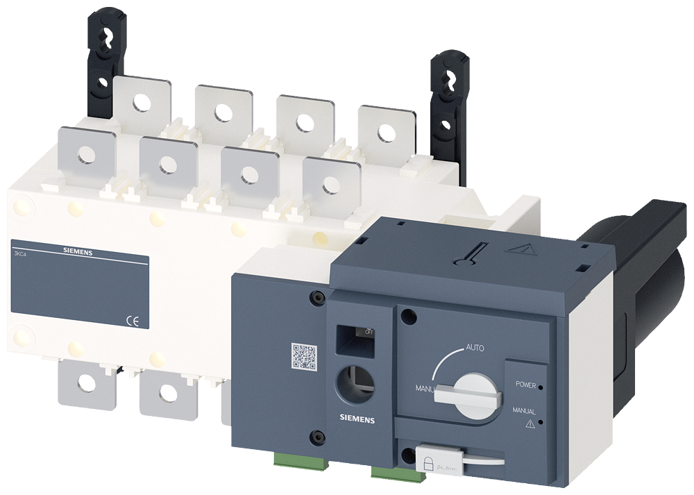 1-0-2 PREKIDAČ, MOTORIZOVAN, DALJINSKO UPRAVLJANJE,  400A, 4P, 415VAC, NA MONTAŽNU PLOČU, FLAT TERMINAL
