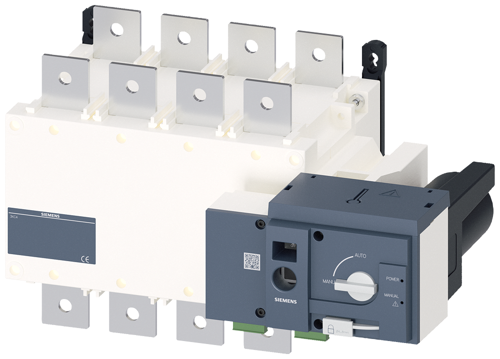 1-0-2 PREKIDAČ, MOTORIZOVAN, DALJINSKO UPRAVLJANJE,  630A, 4P, 415VAC, NA MONTAŽNU PLOČU, FLAT TERMINAL