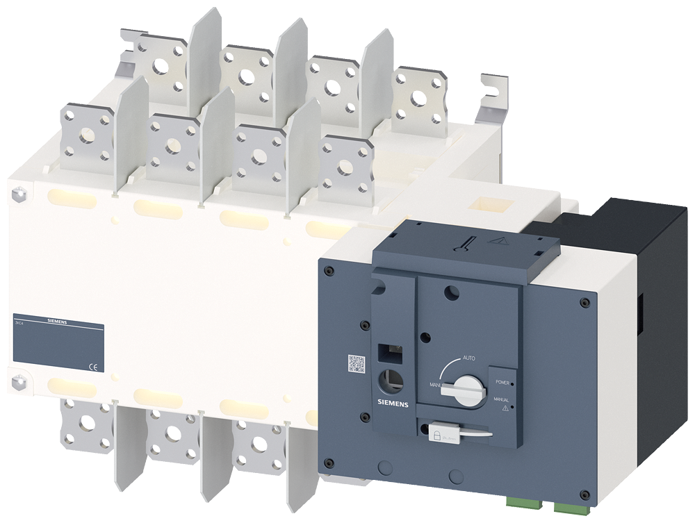 1-0-2 PREKIDAČ, MOTORIZOVAN, DALJINSKO UPRAVLJANJE,  1000A, 4P, 415VAC, NA MONTAŽNU PLOČU, FLAT TERMINAL