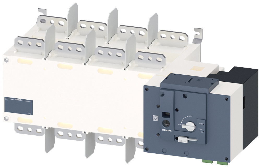 1-0-2 PREKIDAČ, MOTORIZOVAN, DALJINSKO UPRAVLJANJE,  1600A, 4P, 415VAC, NA MONTAŽNU PLOČU, FLAT TERMINAL