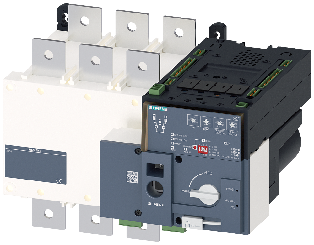 ATS PREKIDAČ, MOTORIZOVAN, 630A, 3P, 415VAC, NA MONTAŽNU PLOČU, FLAT TERMINAL