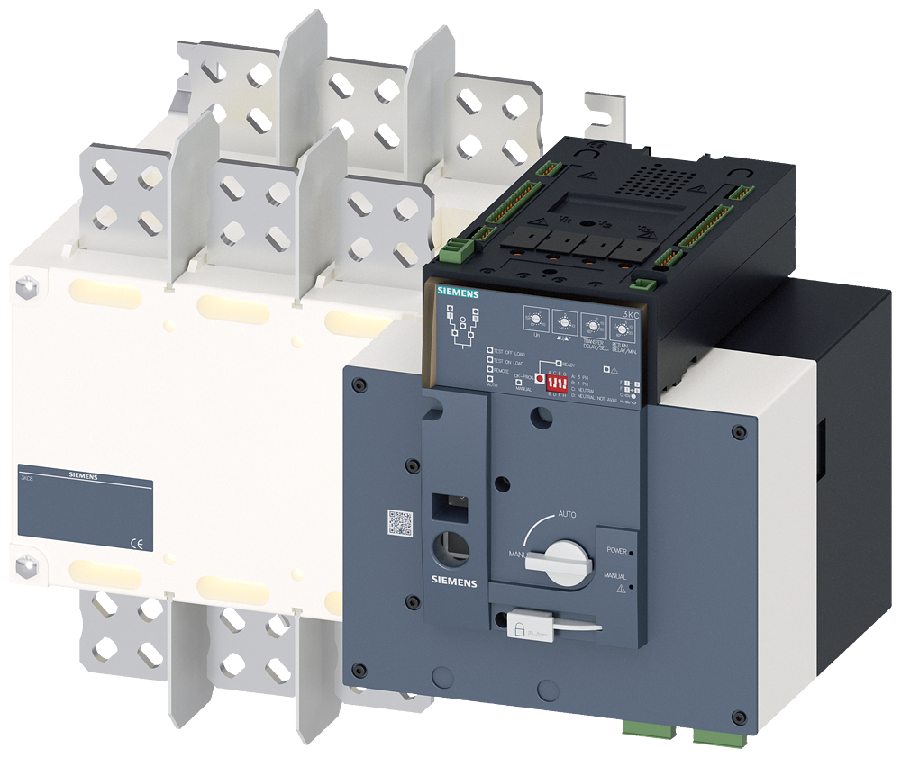 ATS PREKIDAČ, MOTORIZOVAN, 1250A, 3P, 415VAC, NA MONTAŽNU PLOČU, FLAT TERMINAL