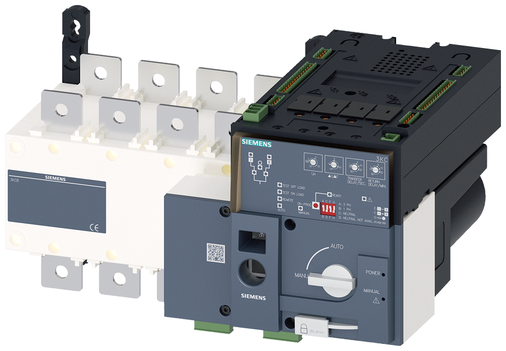 ATS PREKIDAČ, MOTORIZOVAN, 400A, 4P, 415VAC, NA MONTAŽNU PLOČU, FLAT TERMINAL