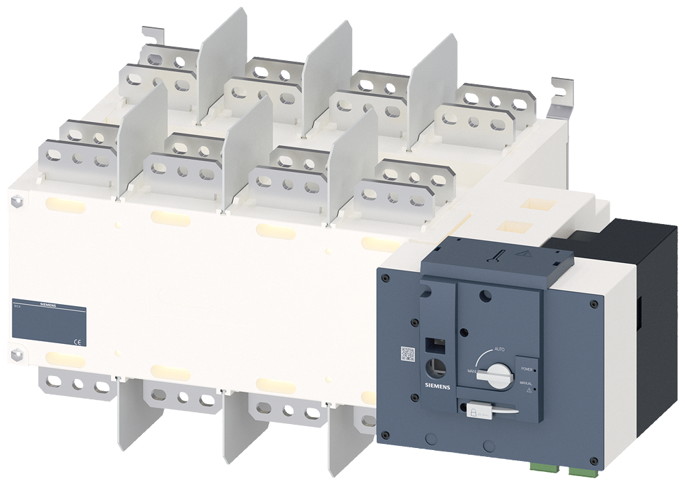 1-0-2 PREKIDAČ, MOTORIZOVAN, DALJINSKO UPRAVLJANJE,  2500A, 4P, 415VAC, NA MONTAŽNU PLOČU, FLAT TERMINAL
