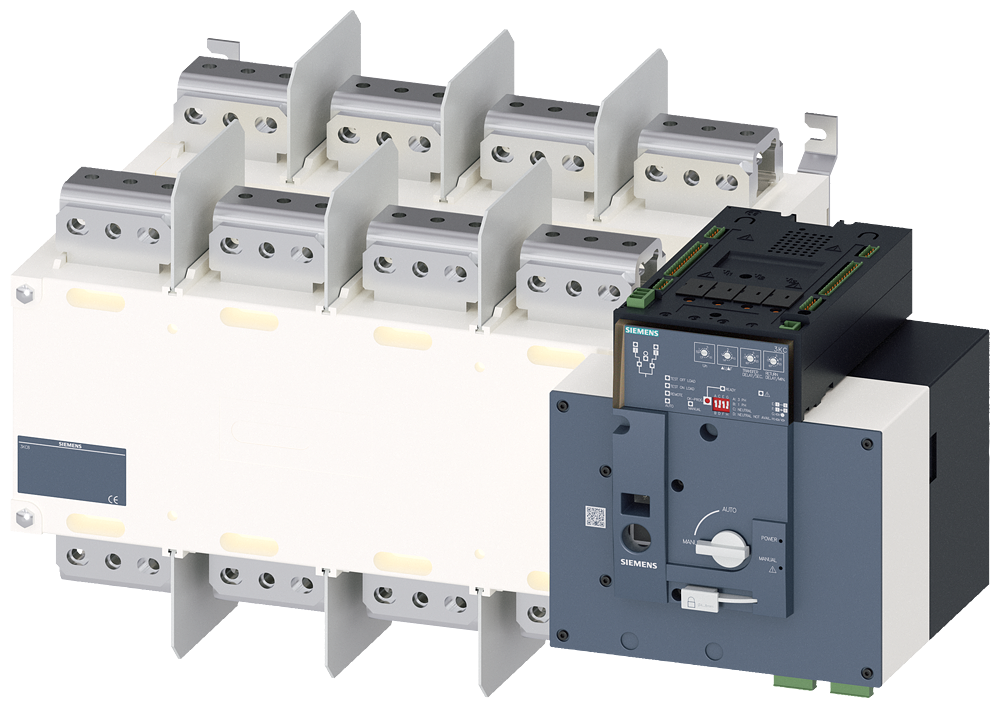 ATS PREKIDAČ, MOTORIZOVAN, 3200A, 4P, 415VAC, NA MONTAŽNU PLOČU, FLAT TERMINAL