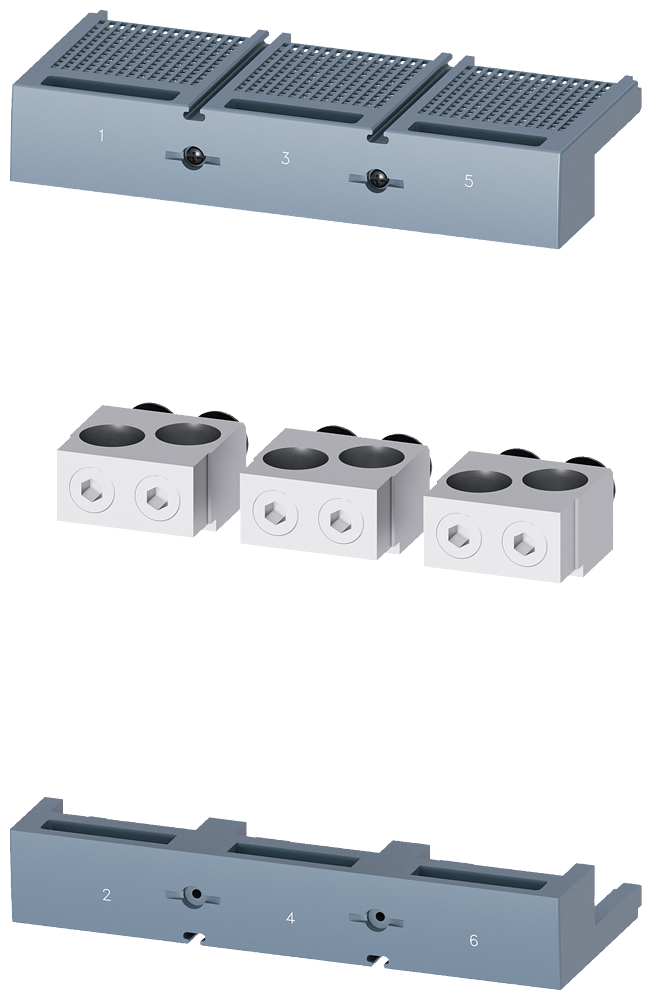 PRIKLJUČAK ZA 2 KABLA (SET- 3 PRIKLJUČKA, 1 POKROV), 120-300MM2, ZA 3VA15/3VA25