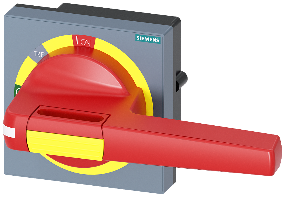 ZAMENSKA RUČKA, ŽUTO-CRVENA, DOOR INTERLOCK, ZA 3VA15/3VA25/3VA26