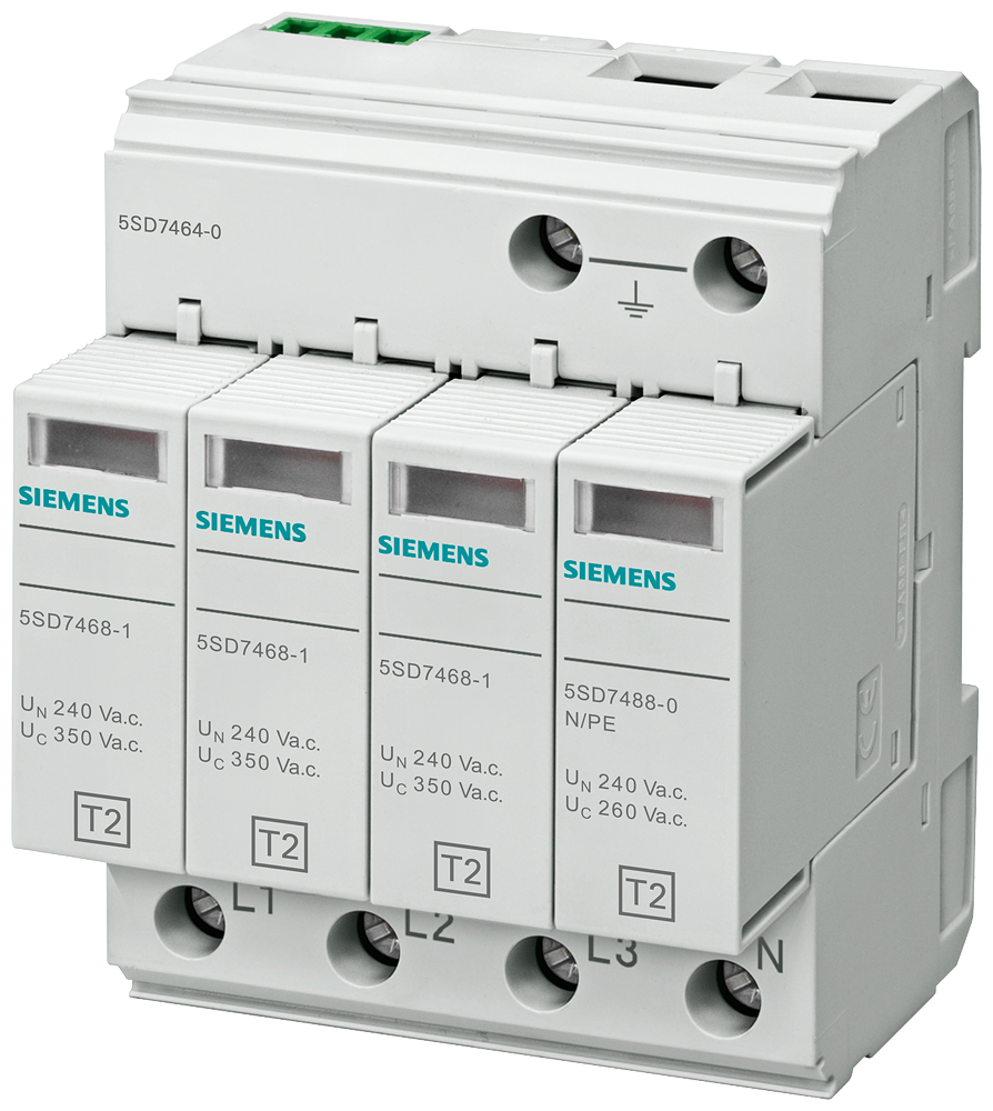 ODVODNIK PRENAPONA, TIP 2, UTIČNI, 4P, TN-S/TT, UC=350V