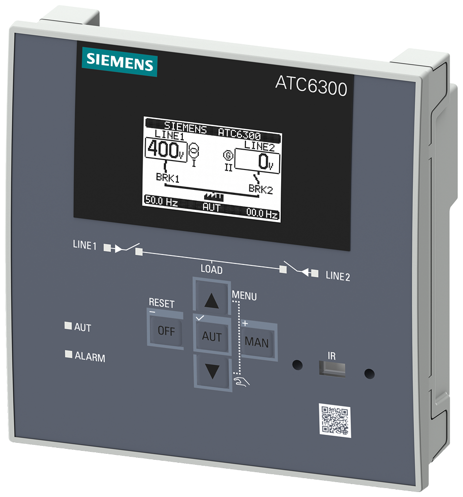 UREĐAJ ZA KONTROLU PRENOSA ATC6300, LCD, 144X144 MM, UN=100-240VAC, 50/60HZ, 110-250VDC; UN=12-24VDC, NAZIVNI NAPON 100-480VAC, 50/60HZ