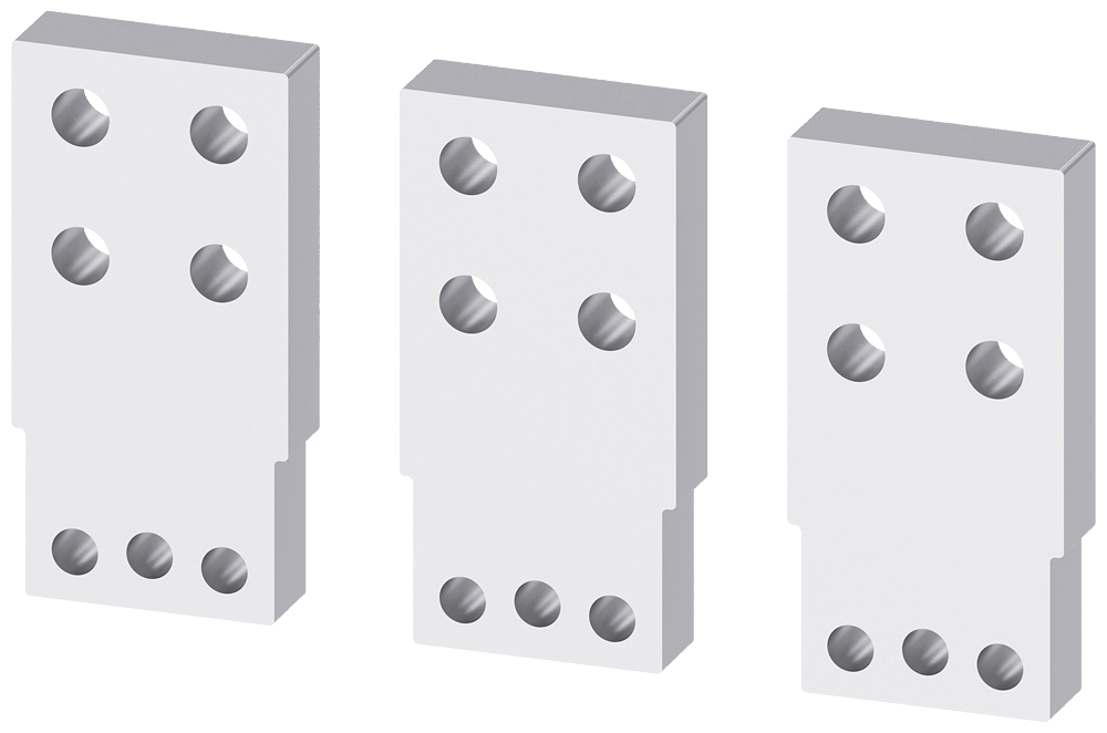 PREDNJI PRIKLJUČAK ZA SABIRNICE, 3P, ZA IZVLAČIVI/UTIČNI SET, ZA 3VA15/3VA25