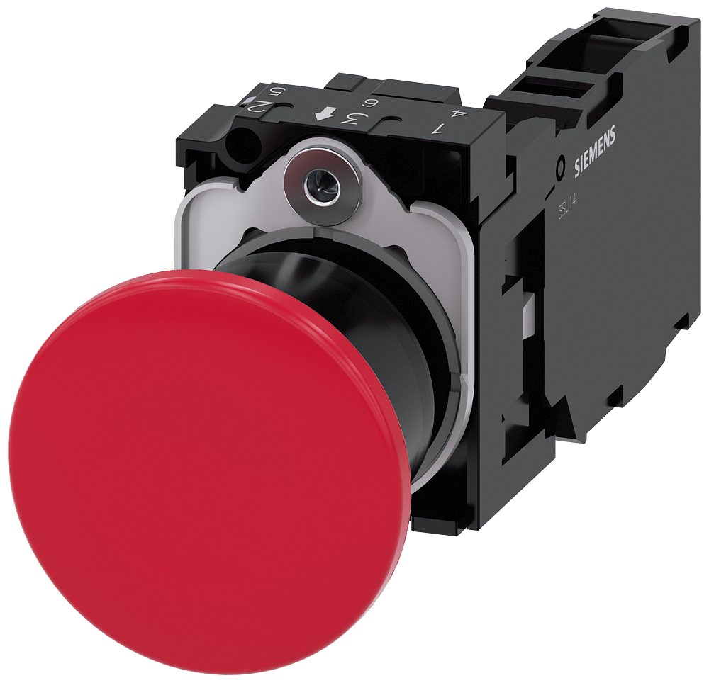 SVE STOP PEČURKA, 1NO+1NC, DEBLOKADA POVLAČENJEM, ŠRAF