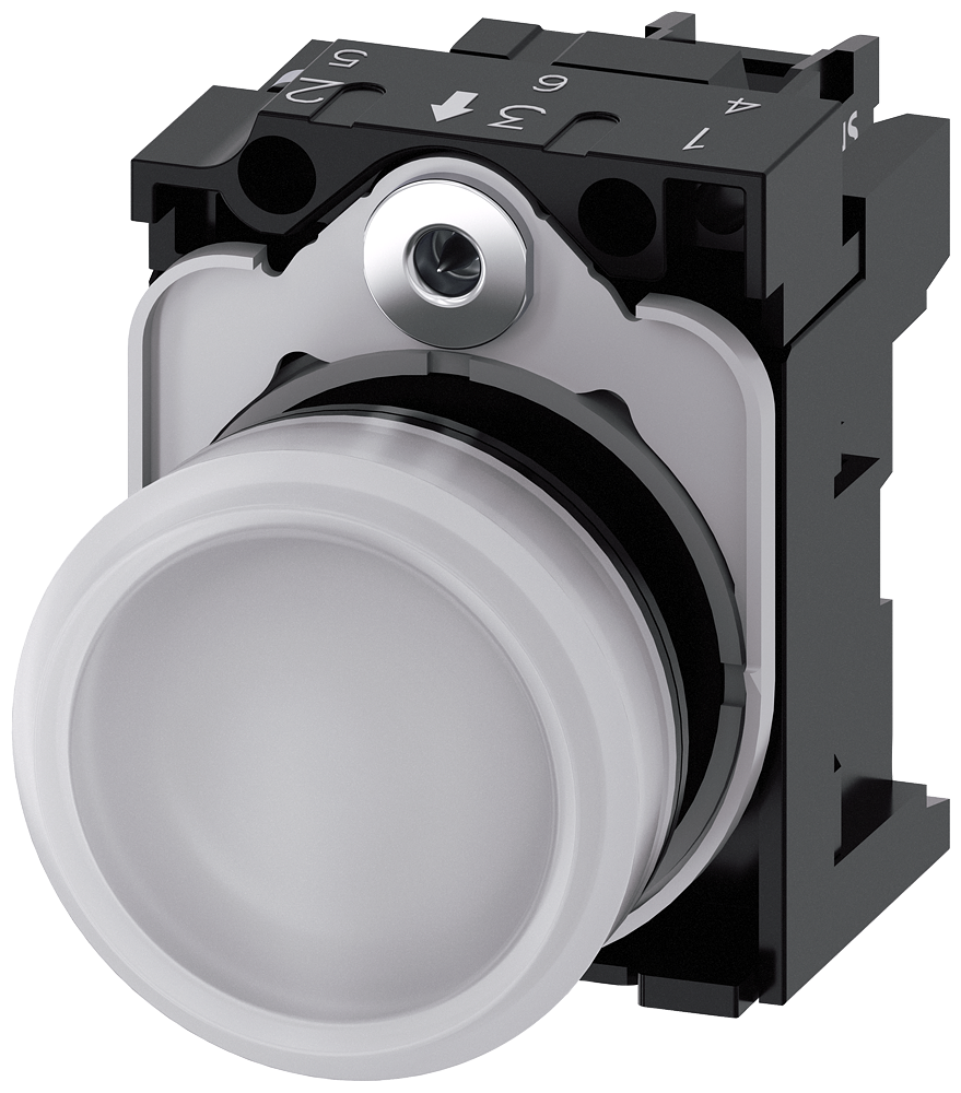 SIGNALNA SIJALICA, BELA, LED 110VAC, ŠRAF