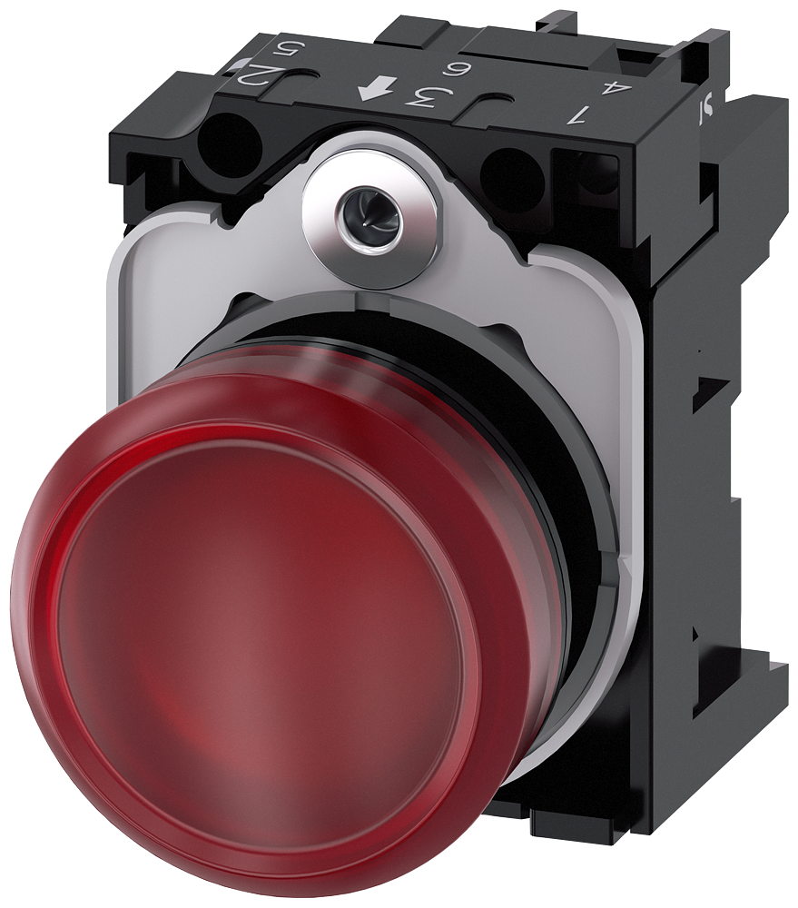 SIGNALNA SIJALICA, CRVENA, LED 110VAC, ŠRAF