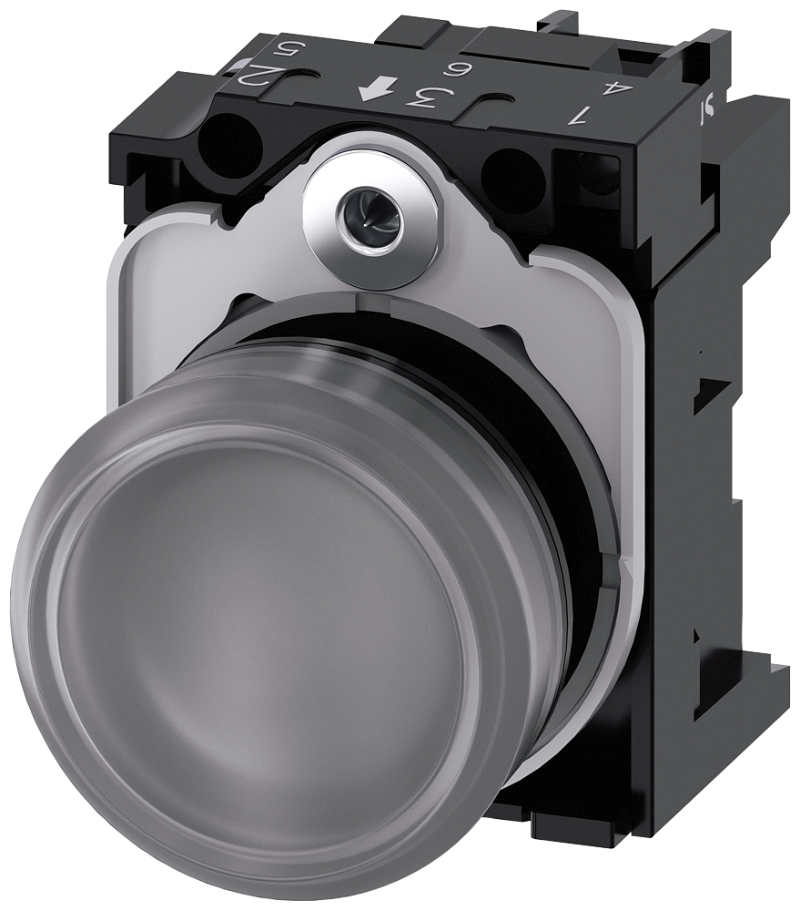 SIGNALNA SIJALICA, PROZIRNA, LED 24VAC/DC, ŠRAF