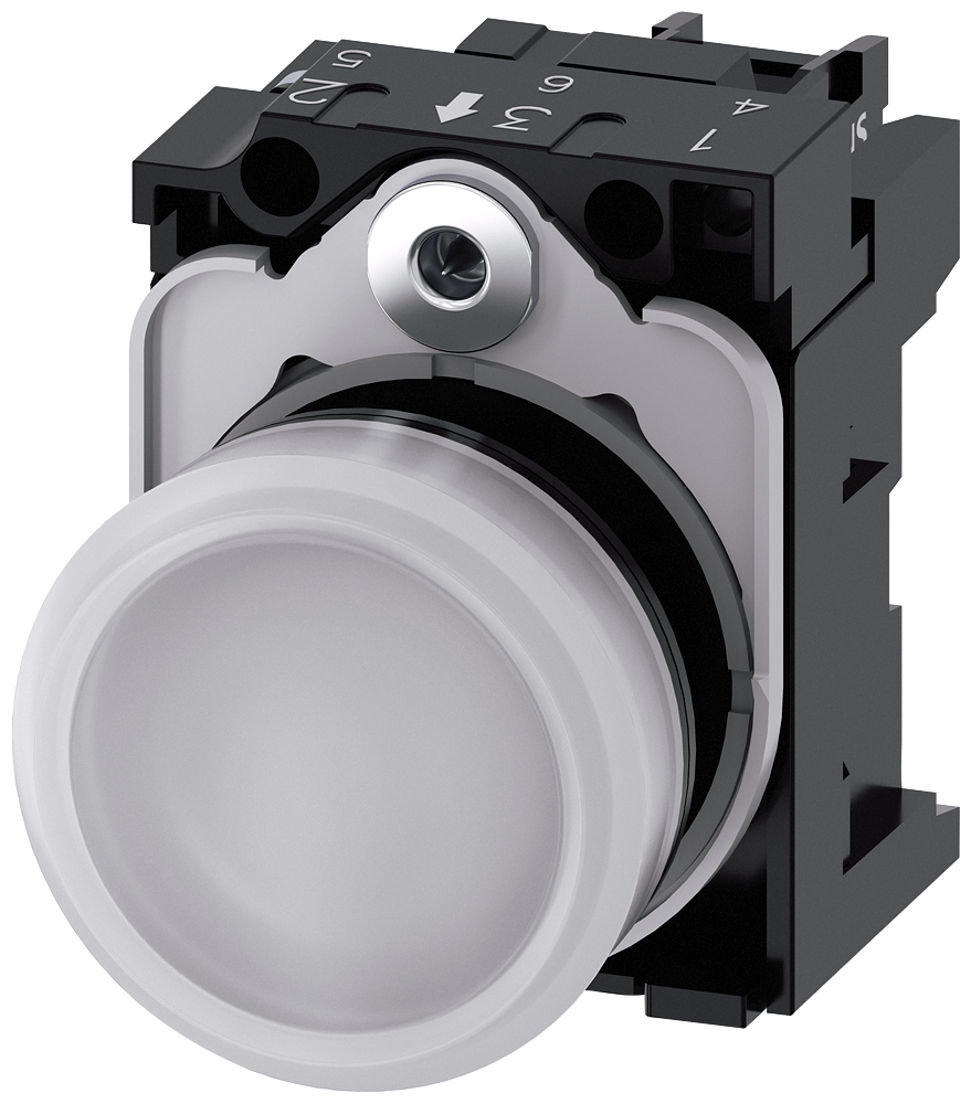 SIGNALNA SIJALICA, BELA, LED 24VAC/DC, ŠRAF