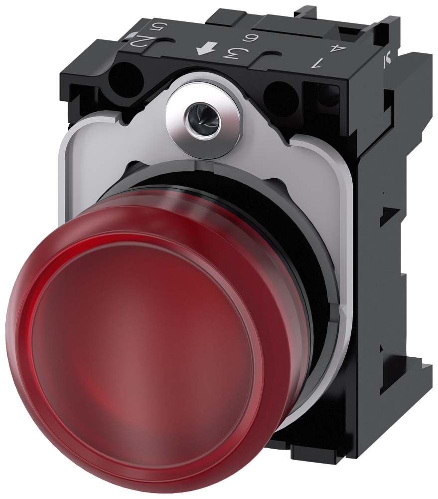 SIGNALNA SIJALICA, CRVENA, LED 24VAC/DC, ŠRAF