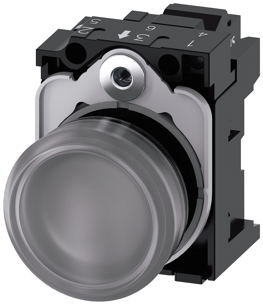 SIGNALNA SIJALICA, PROZIRNA, LED 230VAC, OPRUGA