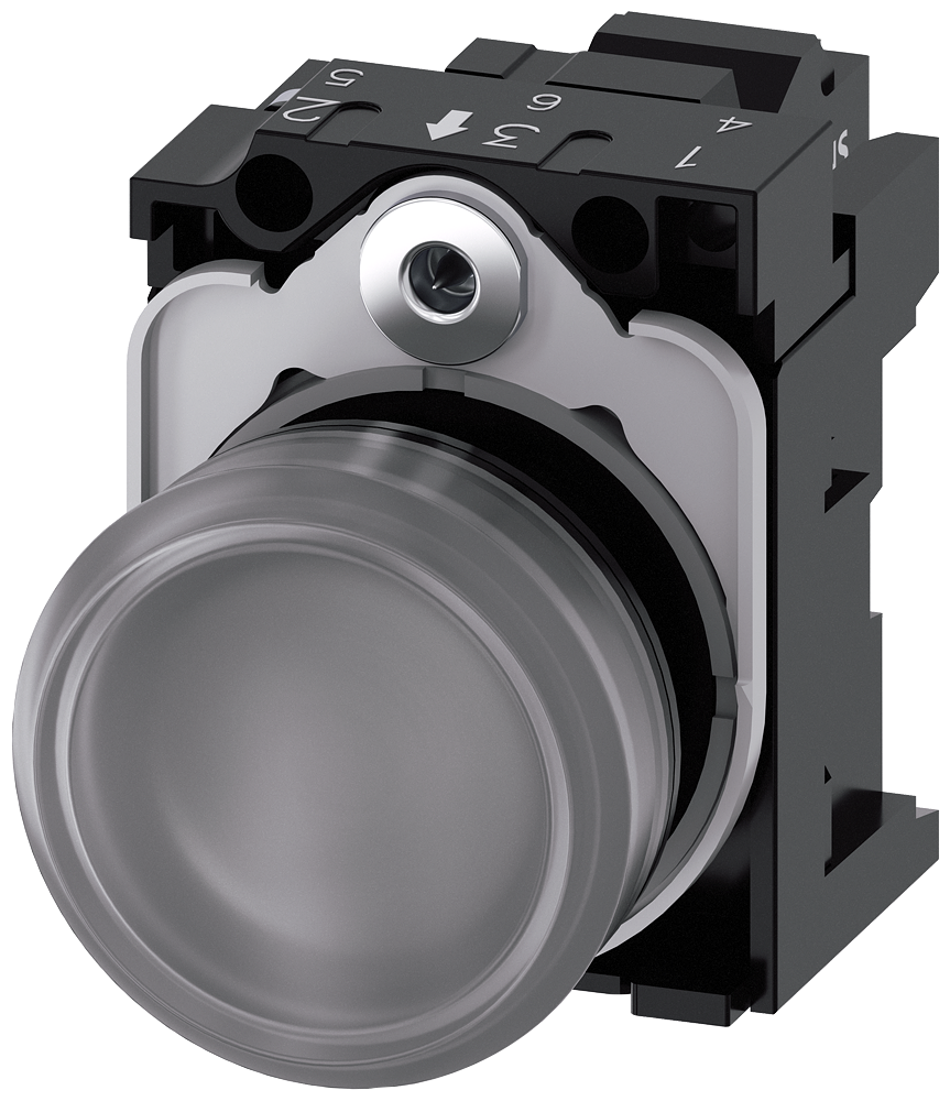 SIGNALNA SIJALICA, PROZIRNA, LED 110VAC, OPRUGA