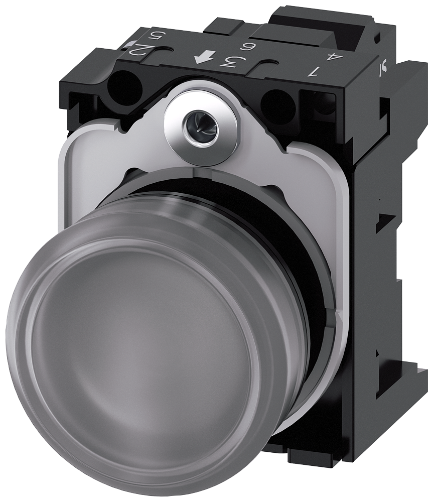 SIGNALNA SIJALICA, PROZIRNA, LED 24VAC/DC, OPRUGA