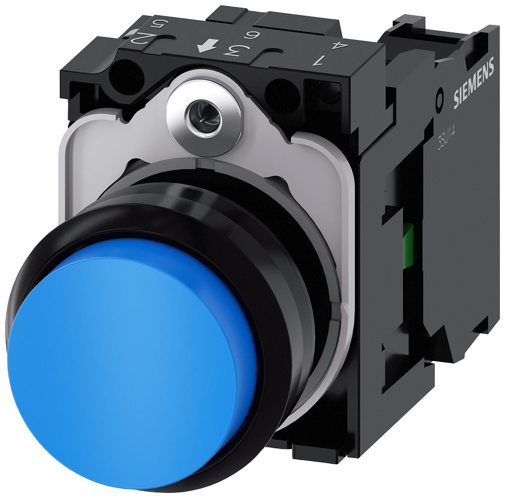 TASTER, PLAVI, VISOKI, 1NO, TRENUTNI KONTAKT, ŠRAF