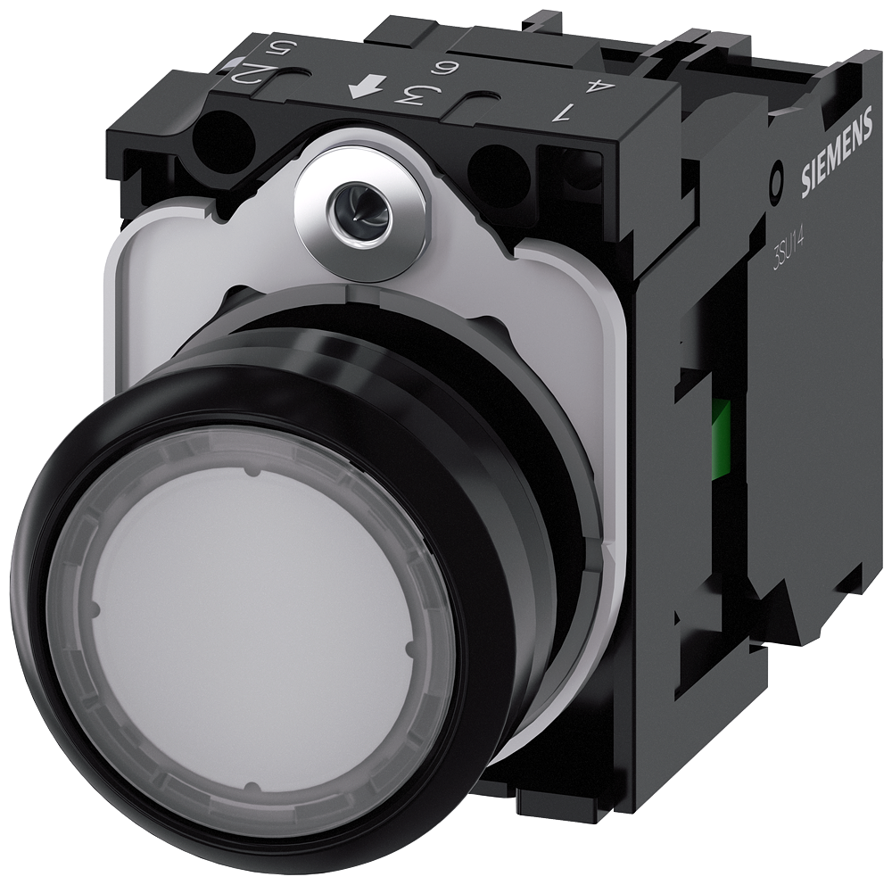 SVETLEĆI TASTER, PROZIRAN, 1NO, TRENUTNI KONTAKT, 230VAC, ŠRAF