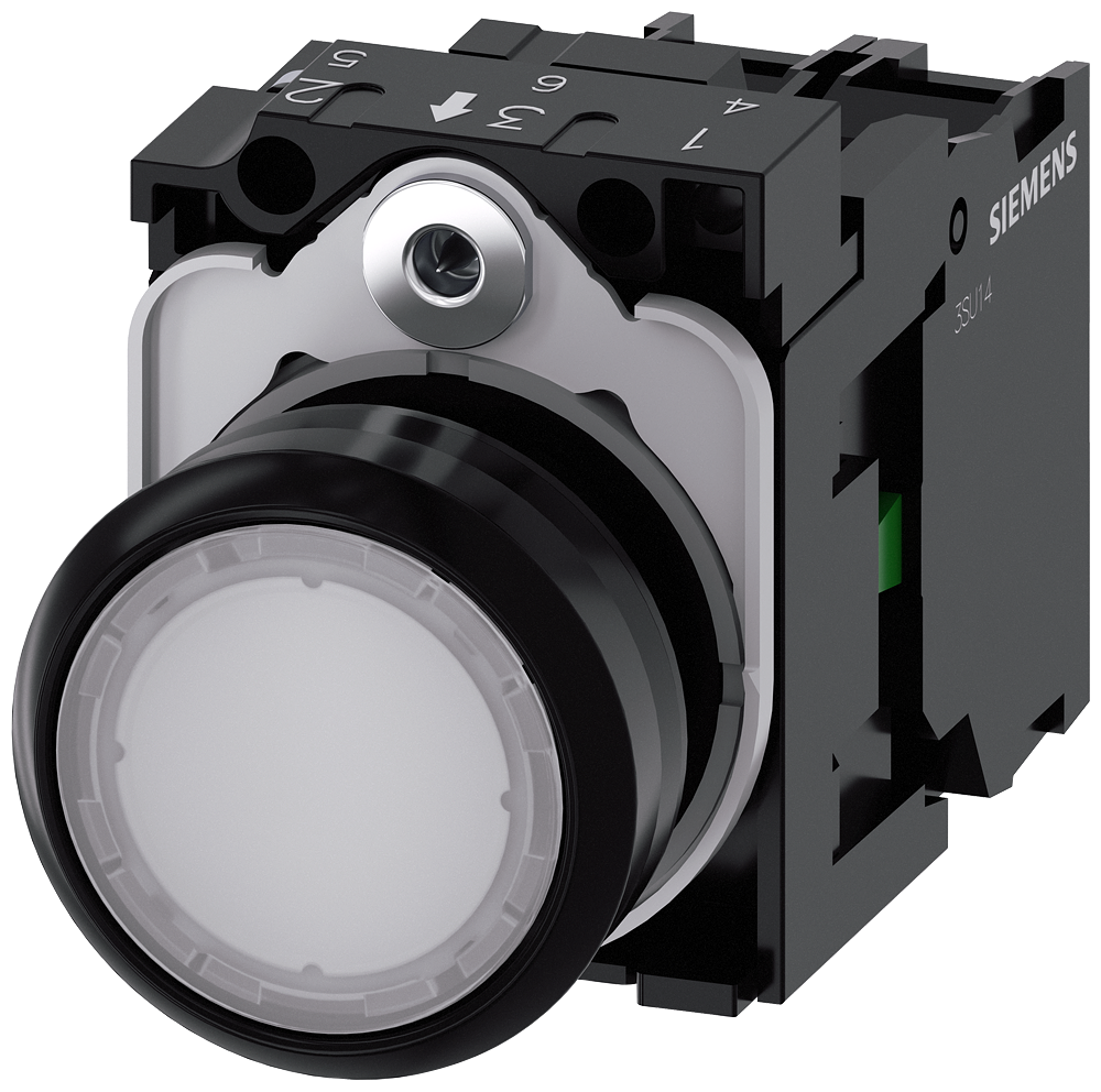 SVETLEĆI TASTER, BELI, 1NO, TRENUTNI KONTAKT, 230VAC, ŠRAF