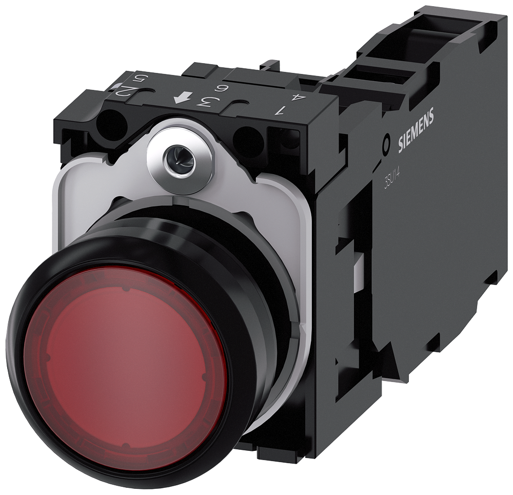 SVETLEĆI TASTER, CRVENI, 1NC+1NO, TRENUTNI KONTAKT, 110VAC, ŠRAF