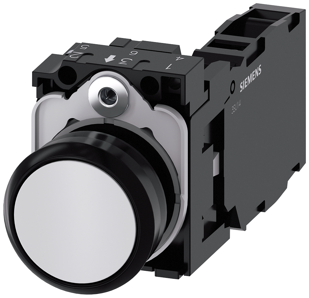 TASTER, BELI, 1NO+1NC, TRENUTNI KONTAKT, ŠRAF