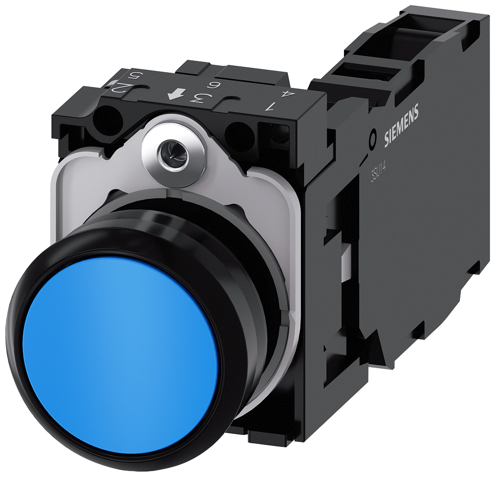 TASTER, PLAVI, 1NO, TRENUTNI KONTAKT, ŠRAF