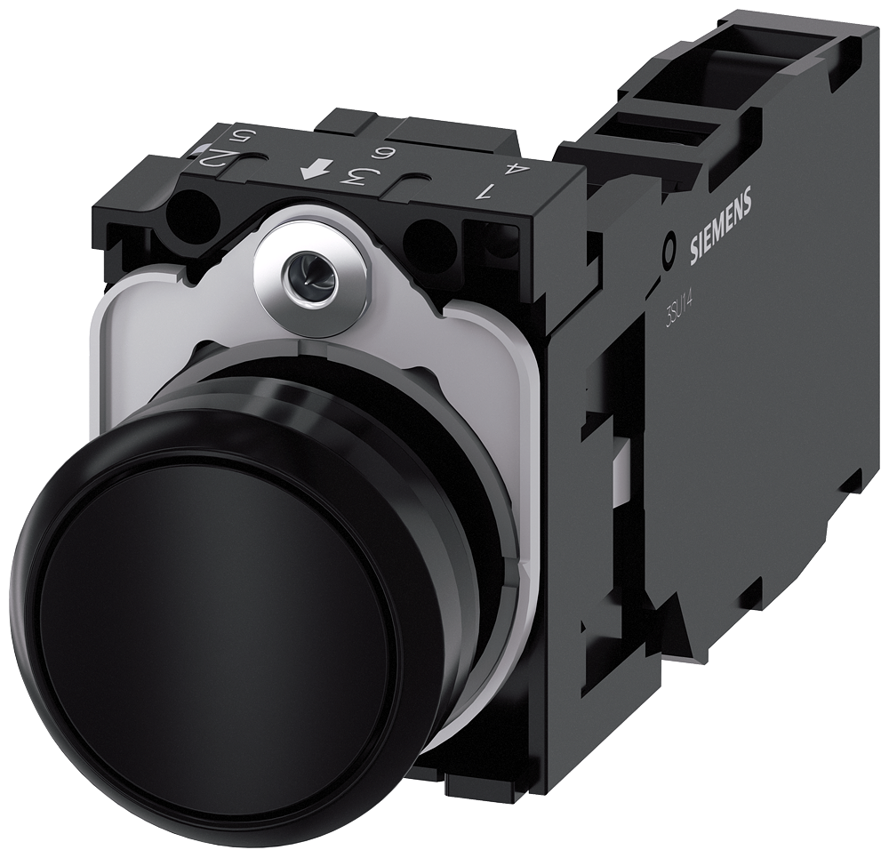 TASTER, CRNI, 1NC+1NO, TRENUTNI KONTAKT, ŠRAF