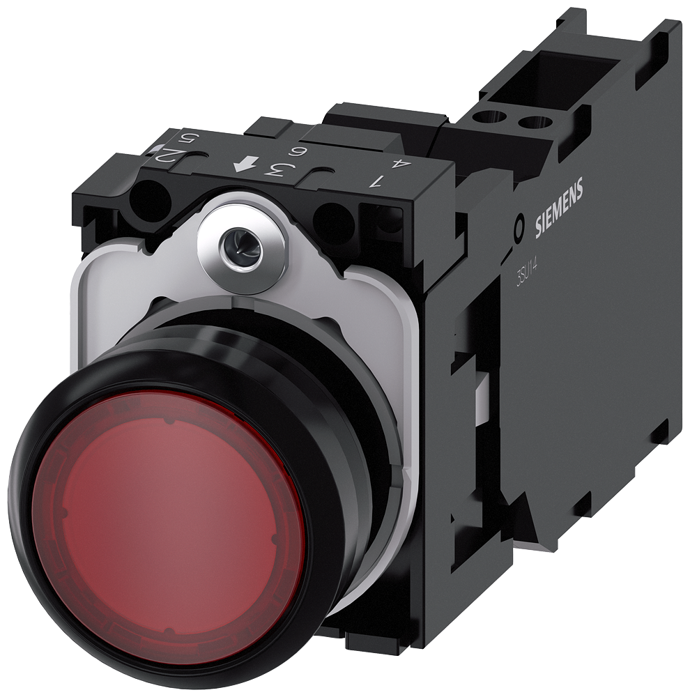 SVETLEĆI TASTER, PROZIRAN, 1NO+1NC, TRENUTNI KONTAKT, 230VAC, OPRUGA