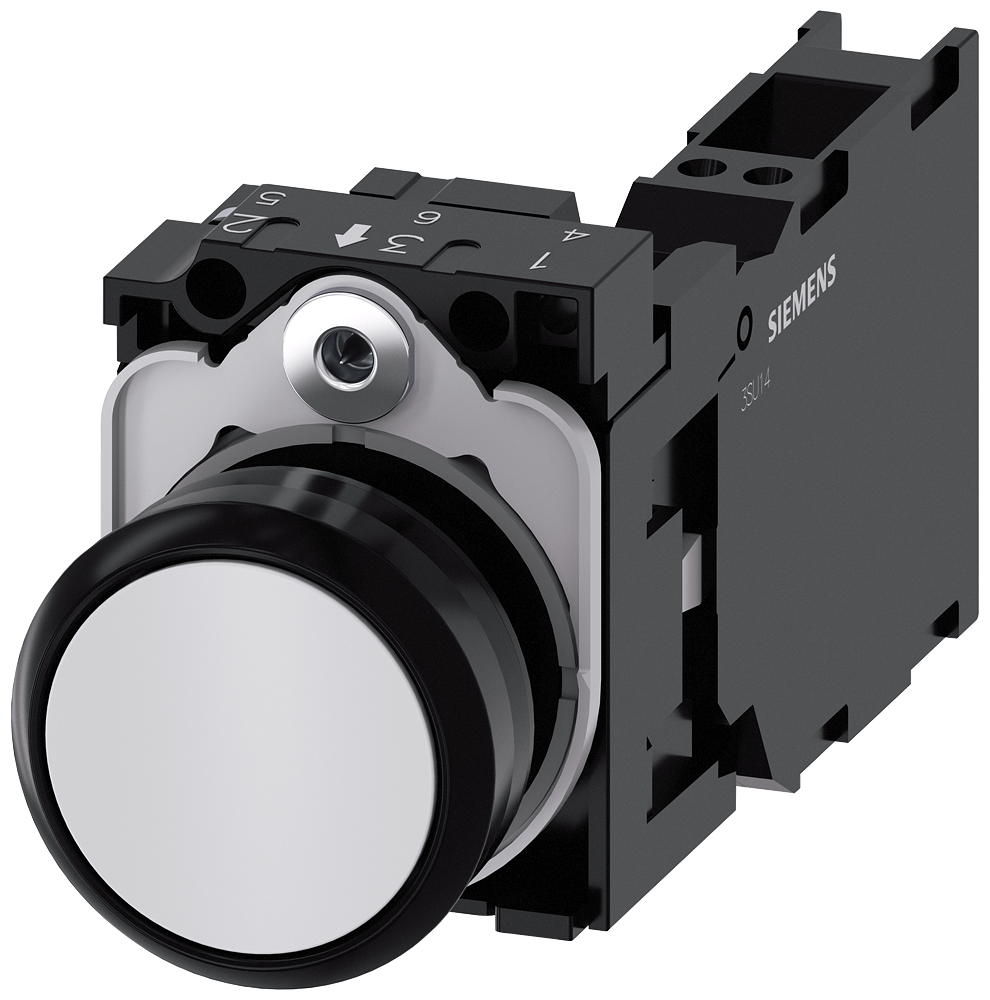 TASTER, BELI, 1NO+1NC, TRENUTNI KONTAKT, OPRUGA