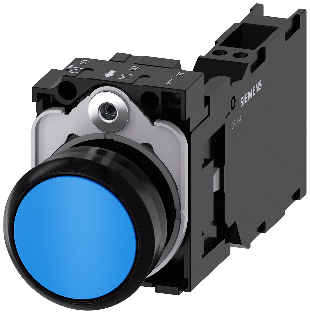 TASTER, PLAVI, 1NO+1NC, TRENUTNI KONTAKT, OPRUGA