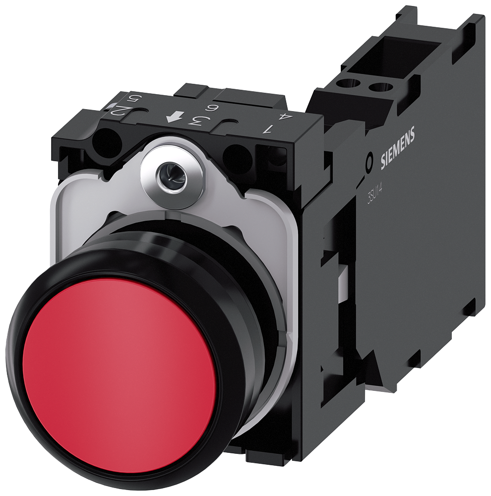 TASTER, CRVENI, 1NO+1NC, TRENUTNI KONTAKT, OPRUGA