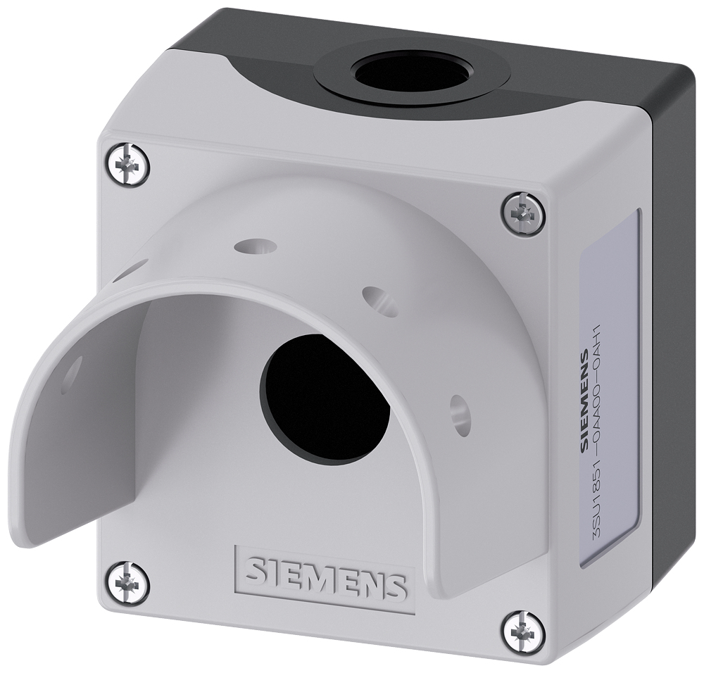 METALNO KUĆIŠTE, SIVO, ZA 1 KOMANDNI UREĐAJ 60mm, SA ZAŠTITOM, MOGUĆNOST ZAKLJUČAVANJA