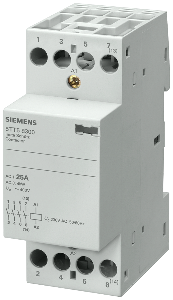 INSTALACIONI KONTAKTOR 4NO, 230V AC, 25A/400V, ŠPULNA 230V AC
