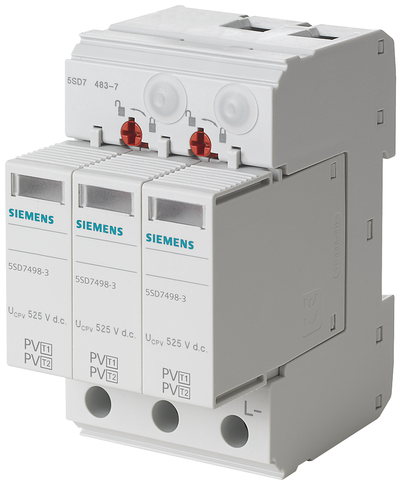 ODVODNIK PRENAPONA T1/T2, 2+V, ZA FOTONAPONSKE SISTEME, UC=1050V DC